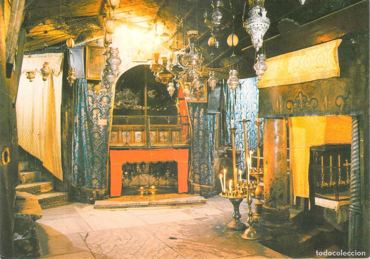 Postales: Postal del Sagrado Pesebre en la Iglesia de la Natividad, Bel&eacute;n