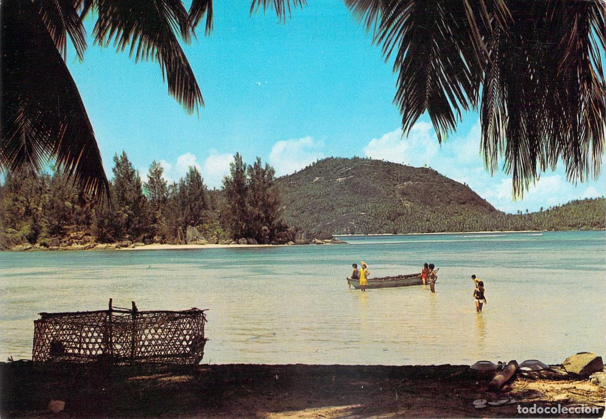 Postais: Postal de la Isla Teresa, Port Glaud, Seychelles - Foto Dino Sassi