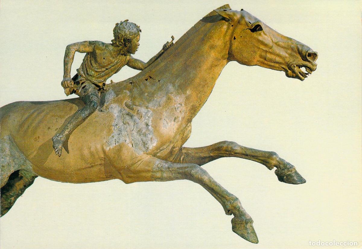 Postales: Postal Jinete de Artemision Museo Arqueol&oacute;gico Nacional Atenas