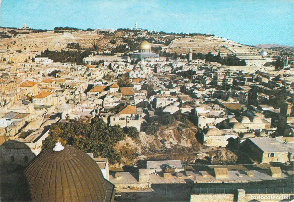 Postales: Postal Vista General de la Ciudad Vieja de Jerusal&eacute;n