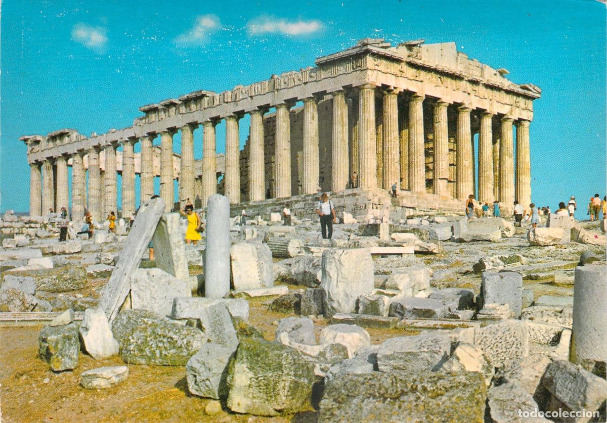 Postais: Postal de Atenas - El Parten&oacute;n en la Acr&oacute;polis de Grecia