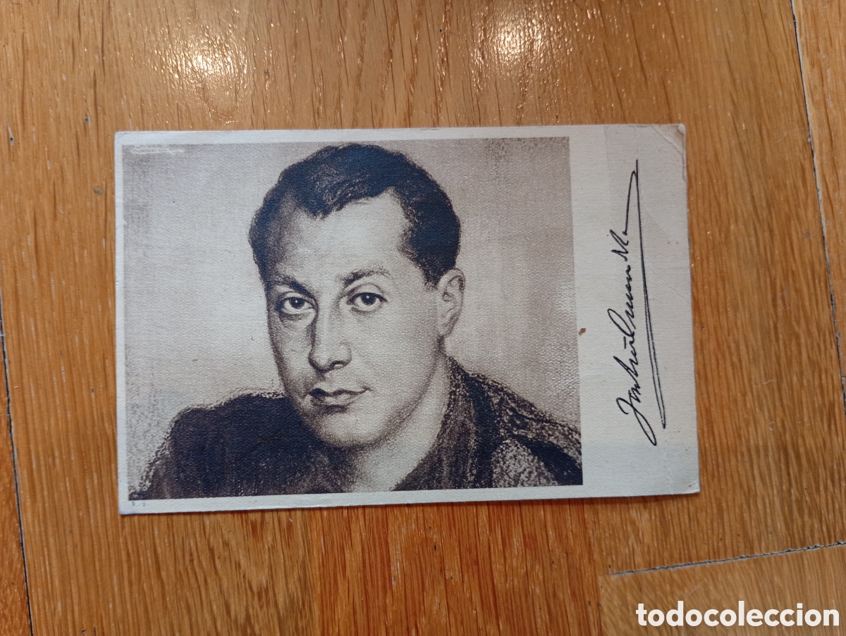 Postales: Tarjeta postal de Jos&eacute; Antonio Primo de Rivera manoscrita con sello de la epoca