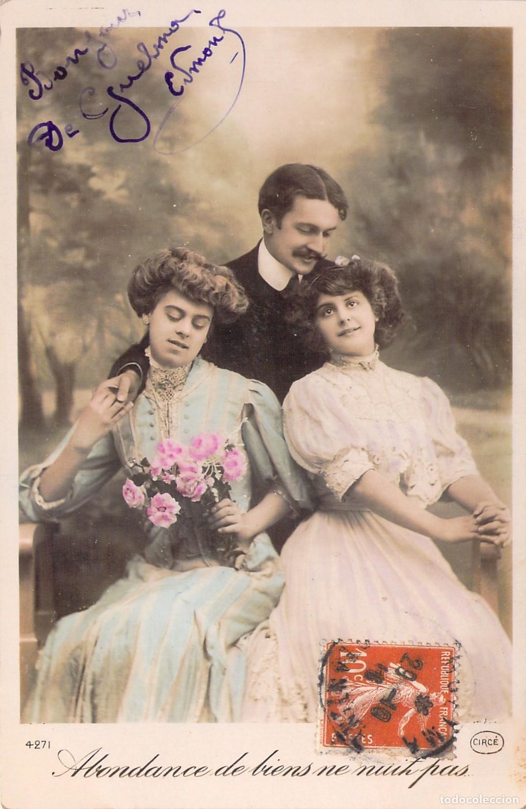 Postales: Postal de la Belle &Eacute;poque Abondance de biens ne nuit pas
