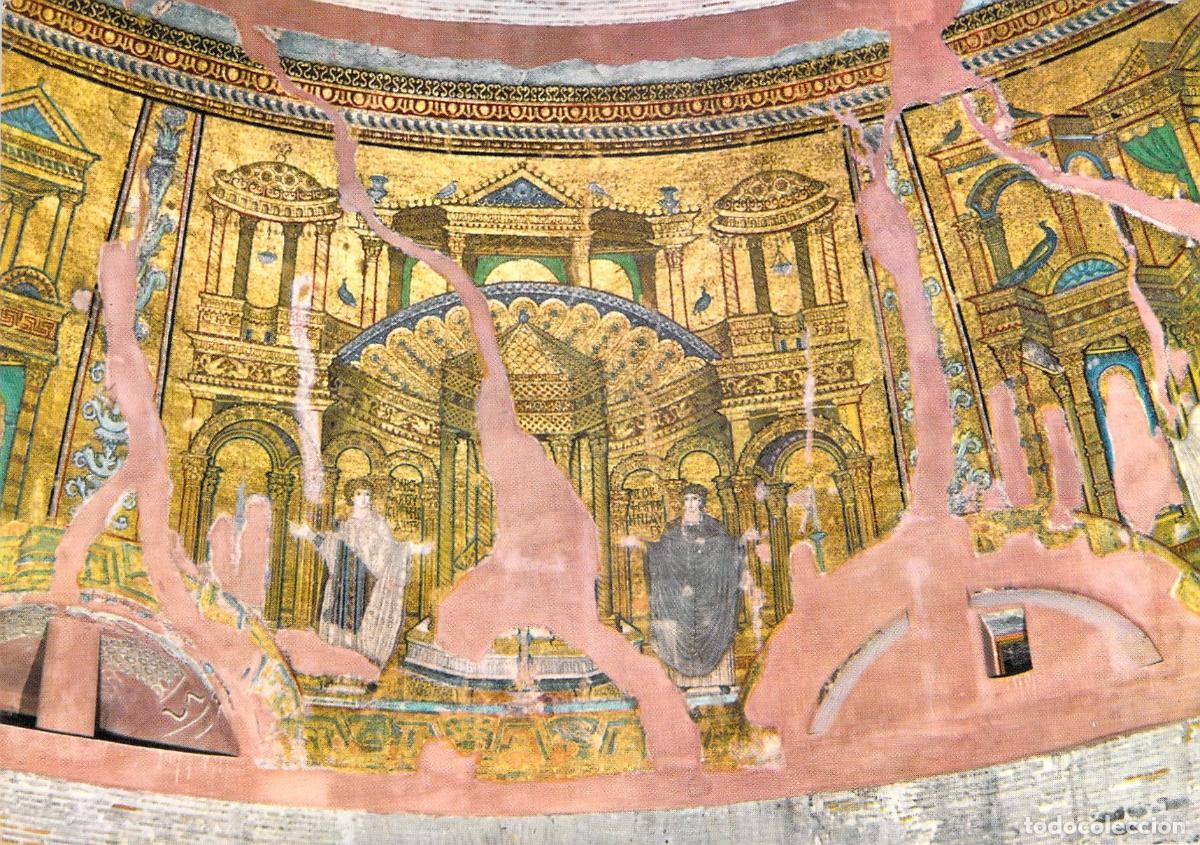 Postales: Postal del Mosaico de la Rotonda de San Jorge en Tesal&oacute;nica