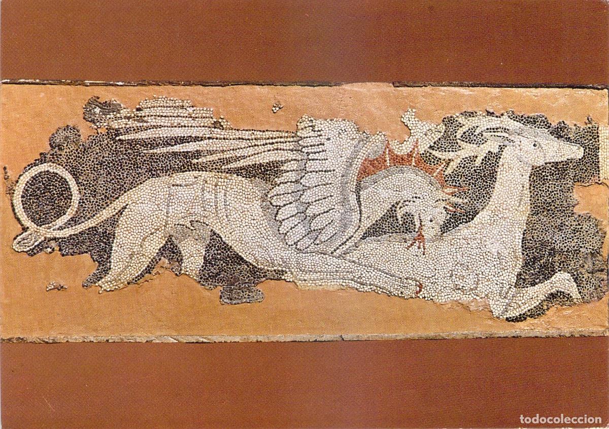 Postales: Postal Mosaico de Grifo Atacando a Ciervo en Pella Grecia