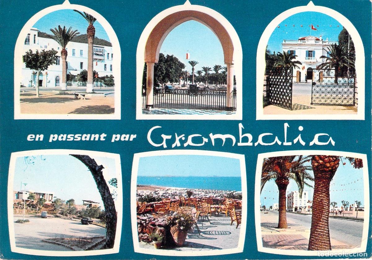 Postales: Postal Multivista de Grombalia, T&uacute;nez de Siempre