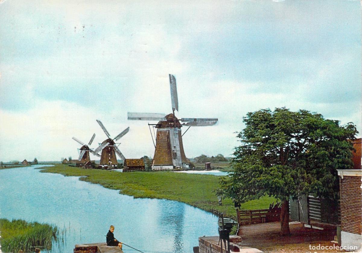 Postales: Postal de Holanda con Molinos de Viento Publicidad Plasmarine