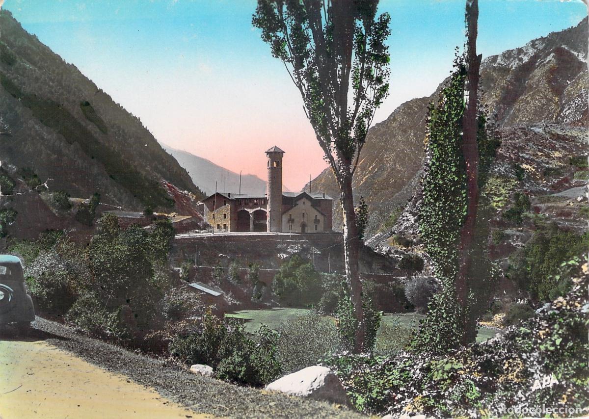Postales: Postal de la Emisora de Radio Andorra en los Pirineos