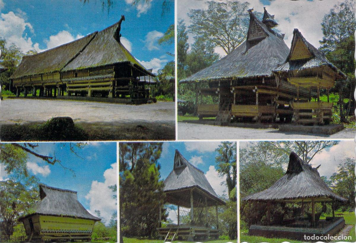 Postales: Postal de Casas Tradicionales Bolon en Pematang Purba Sumatra