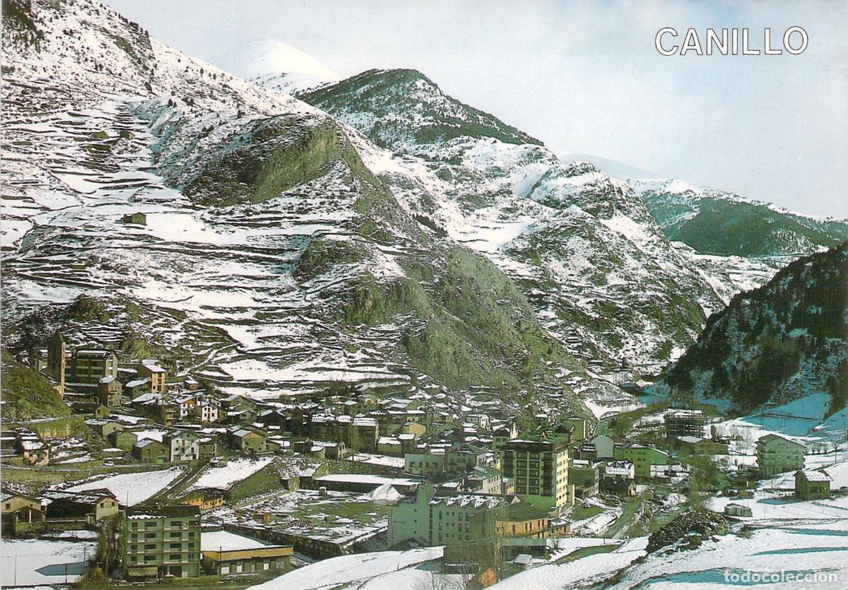 Postales: Postal de Canillo, Vista General Nevada, Valles de Andorra