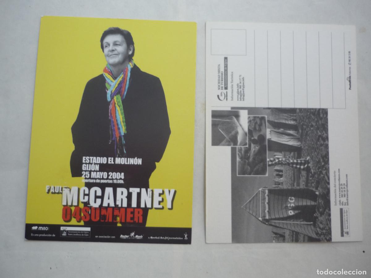 Postales: paul mccartney 04 summer postal concierto el molinon gijon 25 mayo 2004 - the beatles