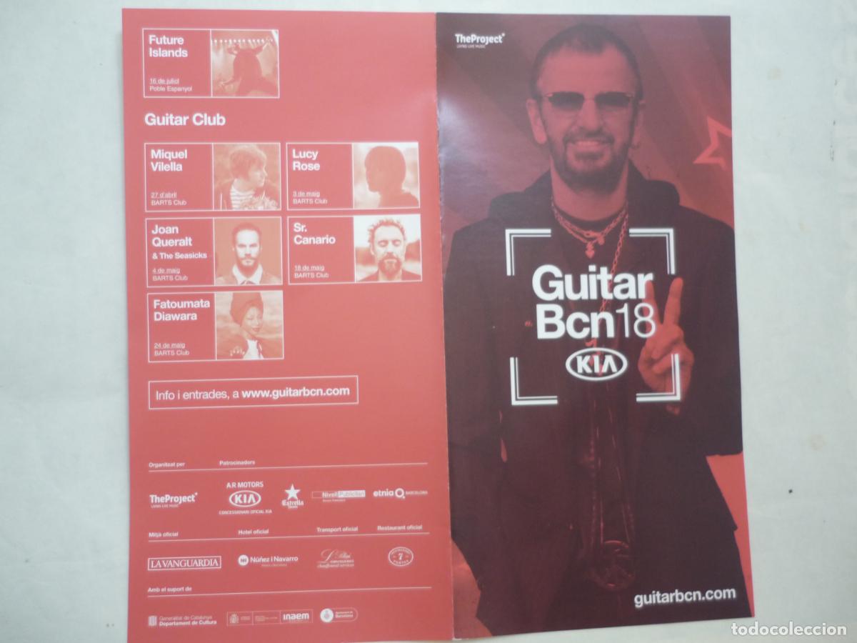 Postales: publicidad concierto guitar bcn 2018 ringo starr and is starr band - the beatles
