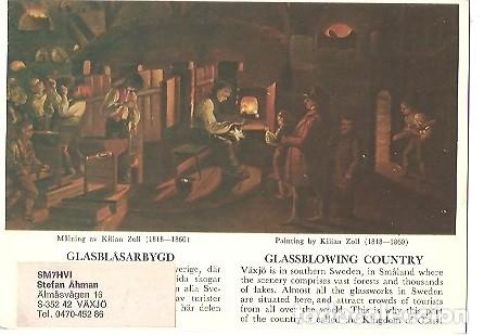 Postales: POSTAL A COLOR GLASSBLOWING COUNTRY PAINTING BY KILIAN ZOLL RADIO AFICIONADO