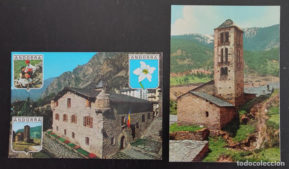 Postales: 2 POSTALES VINTAGE DE ANDORRA, VALLS D'ANDORRA, ANDORRA LA VELLA