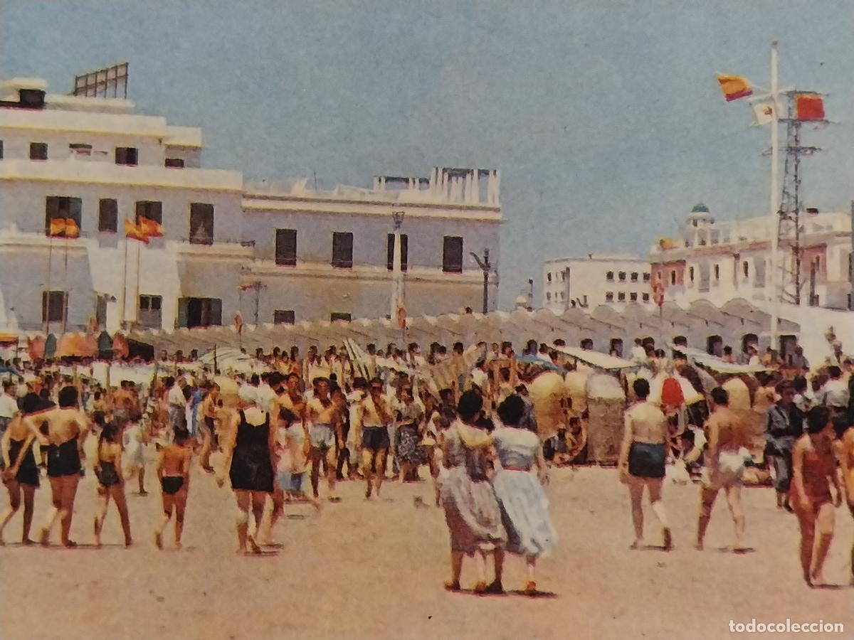 Postales: PLAYA DE LAS CANTERAS TARJETA DORSO ESCRITO MUY ANIMADA