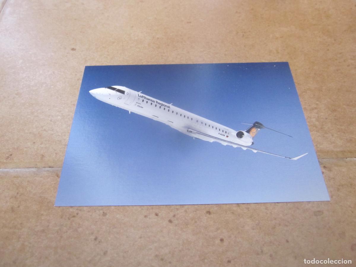 Postales: POSTAL ESCRITA LUFTHANSA - BOMBARDIER CRJ900 - 2010