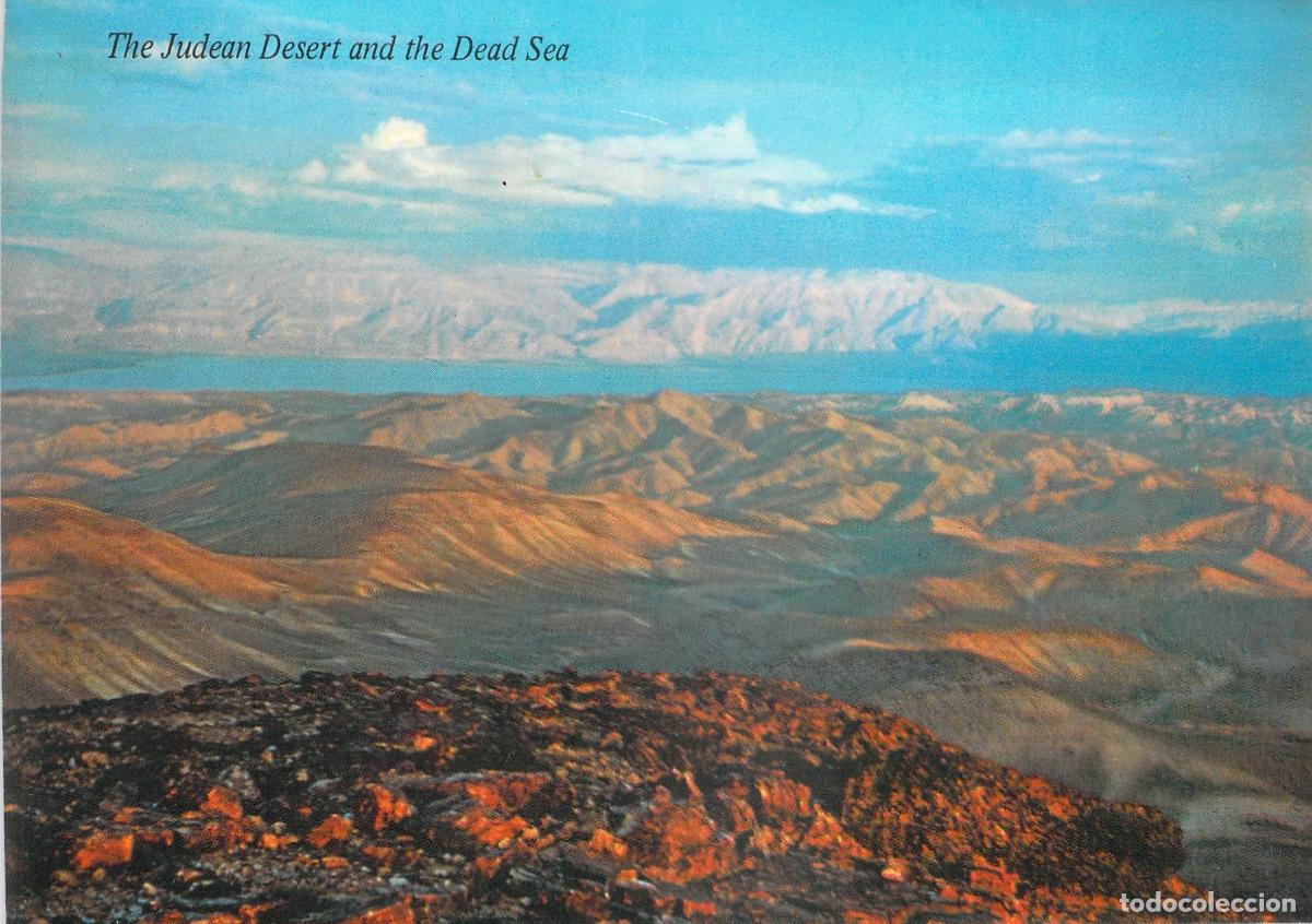 Postales: Postal Desierto de Judea y Mar Muerto desde Arad Israel