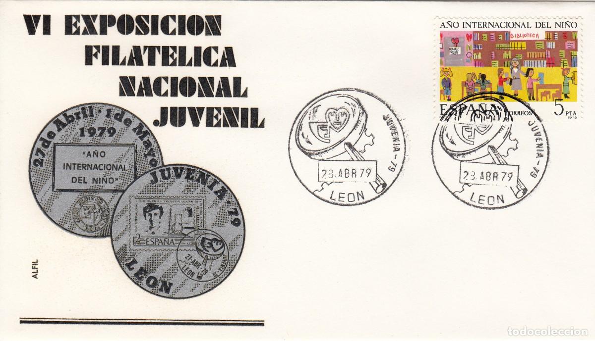 Postais: MATASELLOS EXPOSICION FILAT&Eacute;LICA NACIONAL JUVENIL - JUVENIA 79 - LE&Oacute;N - 1979