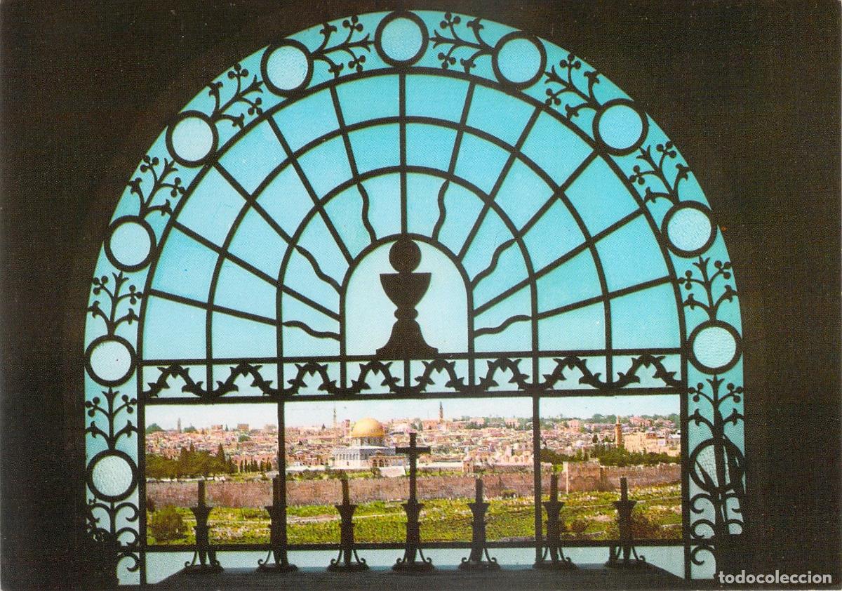 Postales: Postal de Jerusal&eacute;n Vista de la Ciudad Vieja desde Dominus Flevit