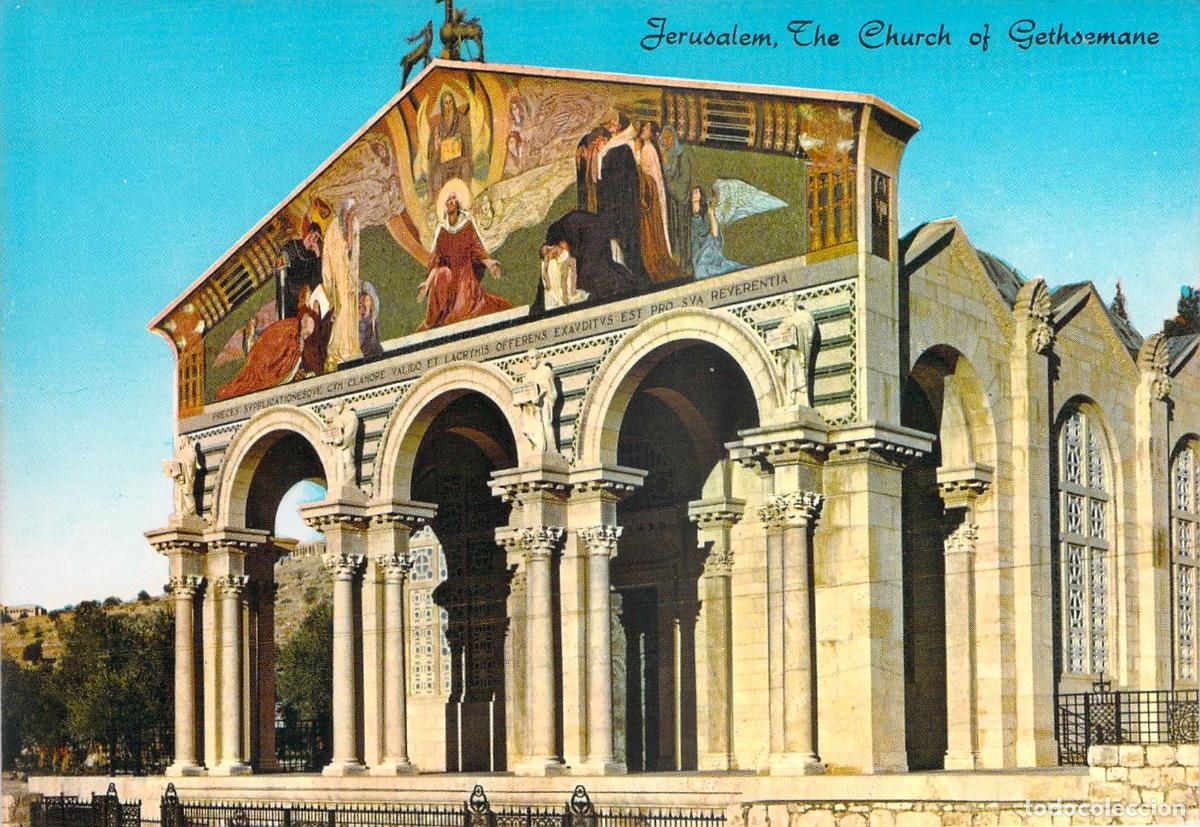 Postales: Postal Iglesia de Getseman&iacute; Jerusal&eacute;n Iglesia de Todas las Naciones