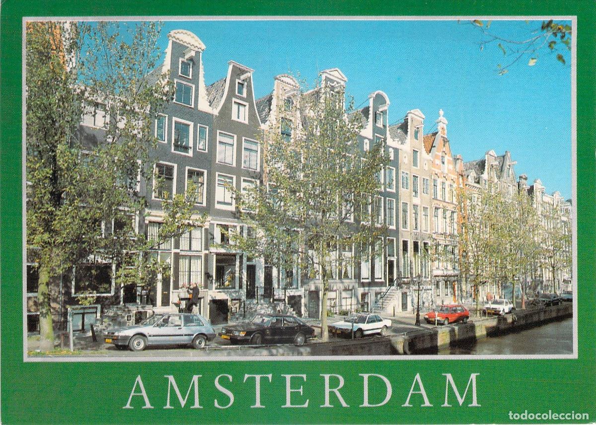 Postales: Postal de Amsterdam Prinsengracht con Casas T&iacute;picas de Canal