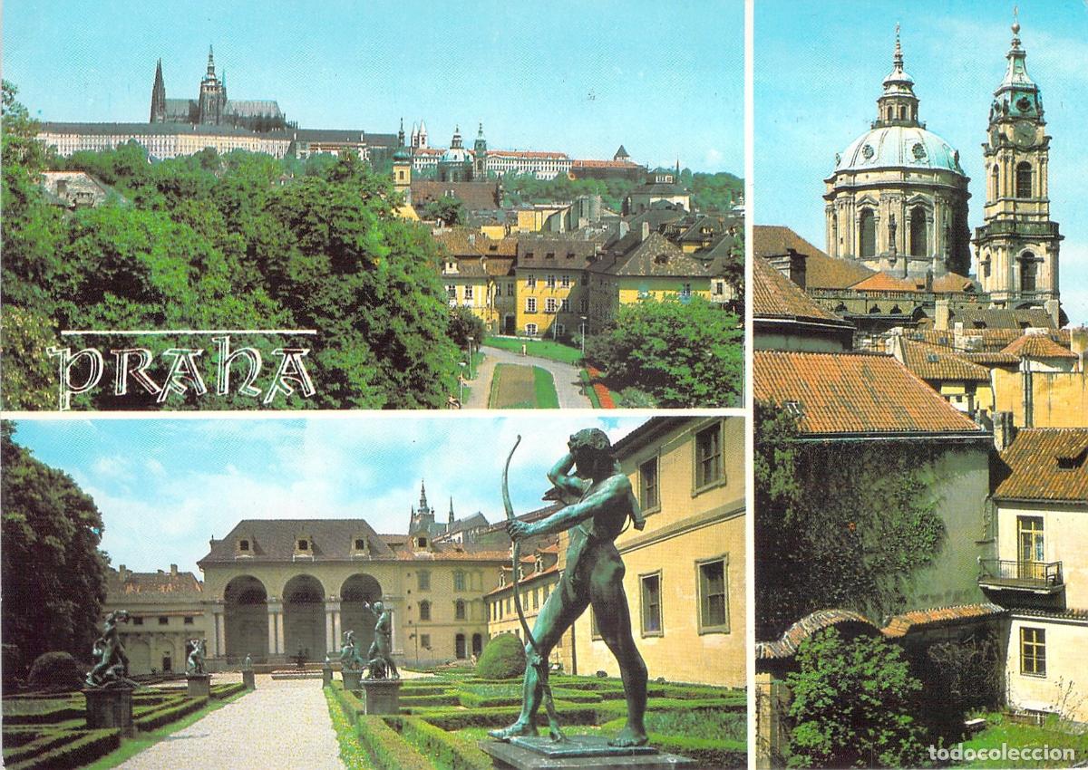 Postcards: Postal Multivista de Praga Jard&iacute;n Wallenstein y Castillo
