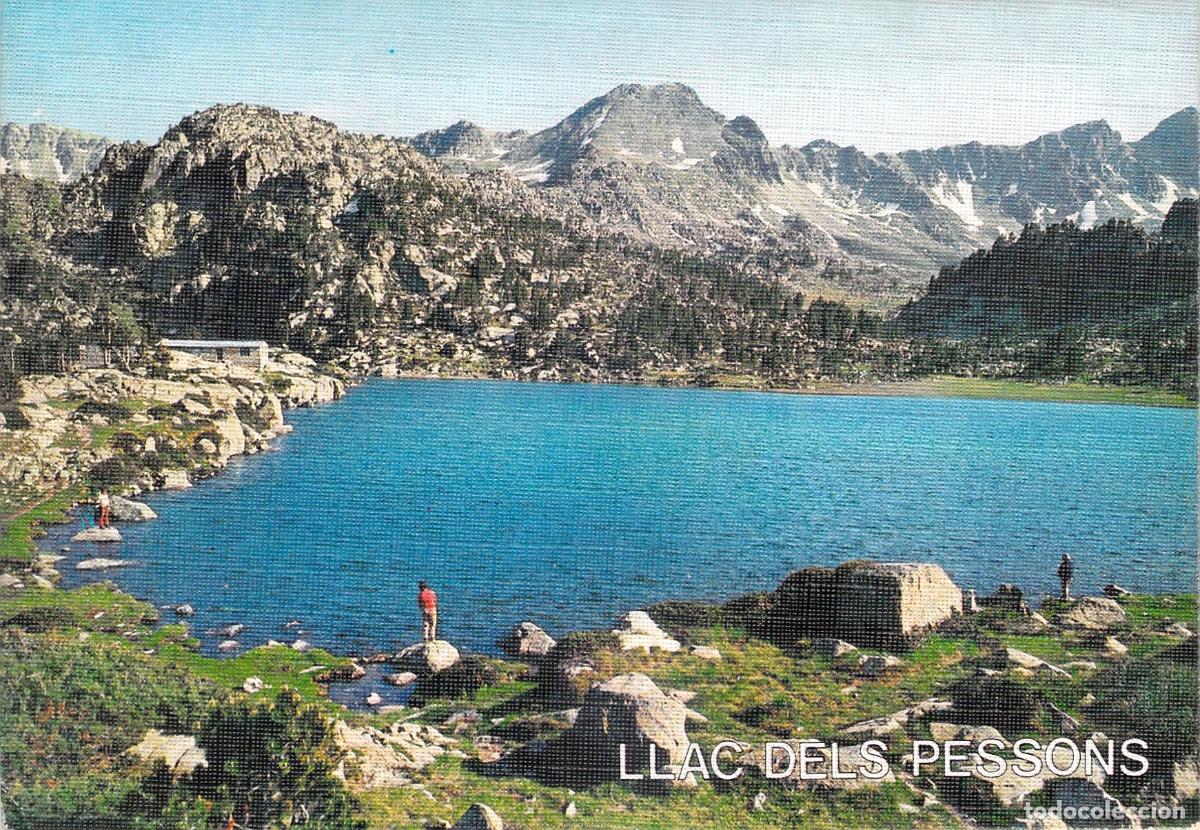Postkarten: Postal Llac dels Pessons y Pic Montmal&uacute;s Andorra Escudo de Oro