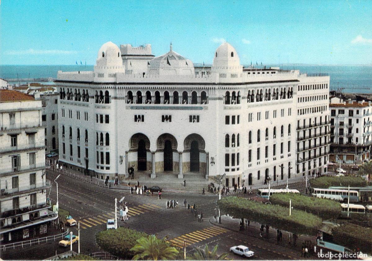 Postkarten: Postal de la Gran Oficina de Correos de Argel, Argelia