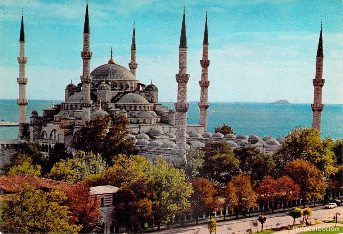 Cartoline: Postal Mezquita Azul Sultanahmet Estambul Turqu&iacute;a