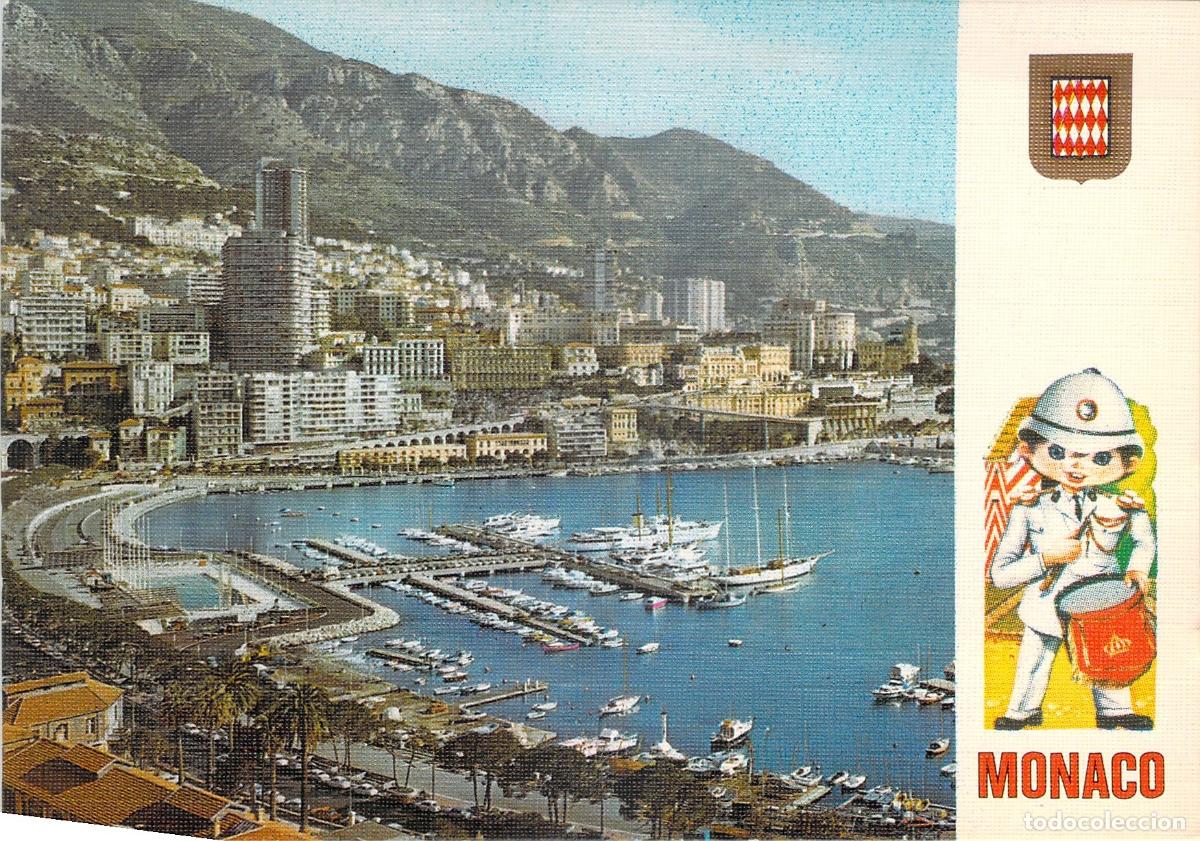 Postkarten: Postal del Puerto, la Piscina y Montecarlo, M&oacute;naco