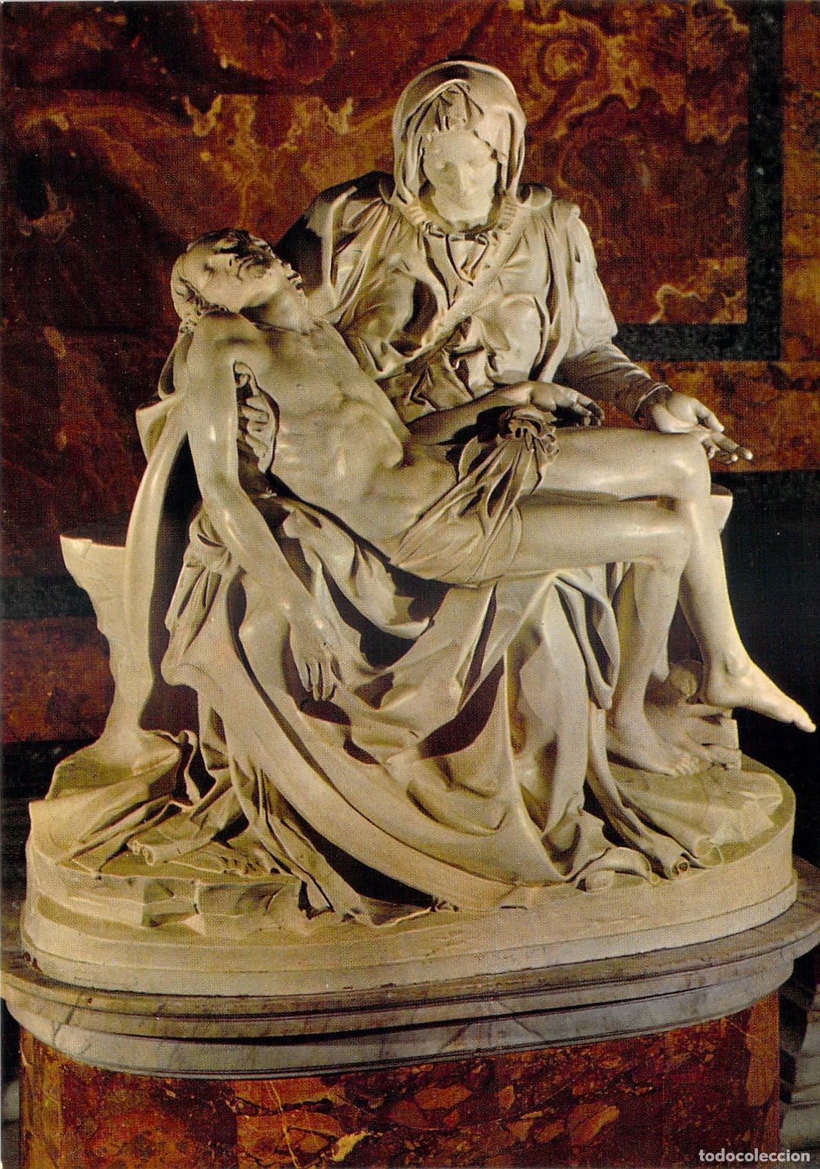 Cartoline: Postal de la Escultura La Piedad de Miguel &Aacute;ngel en Roma