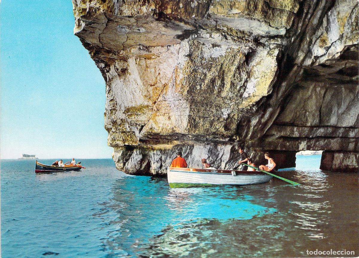 Postales: Postal de la Gruta Azul y Cueva Vecina en Zurrieq, Malta
