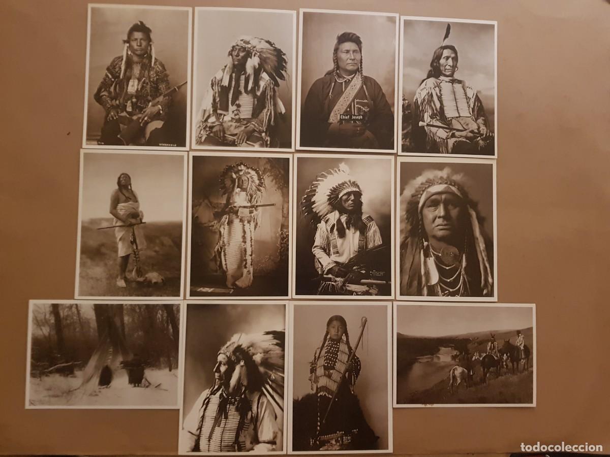 Postcards: LOTE:2X -12 POSTALES DE INDIOS NORTEAM&Eacute;RICANOS-POSTALES DE FOTOS DE E.S.CURTIS FAMOSO FOT&Oacute;GRAFO