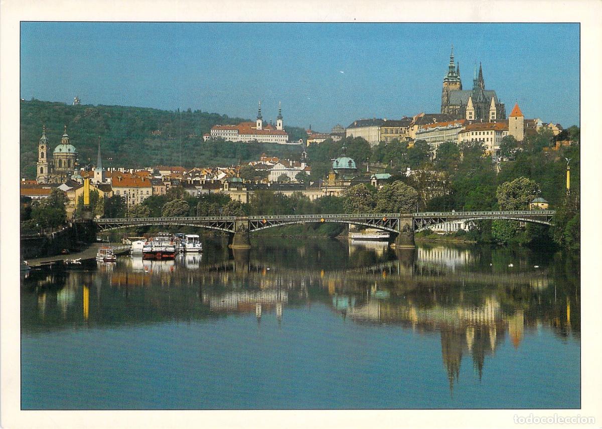 Postales: Postal de Praga: Puente Cech, Mala Strana y el Castillo de Praga