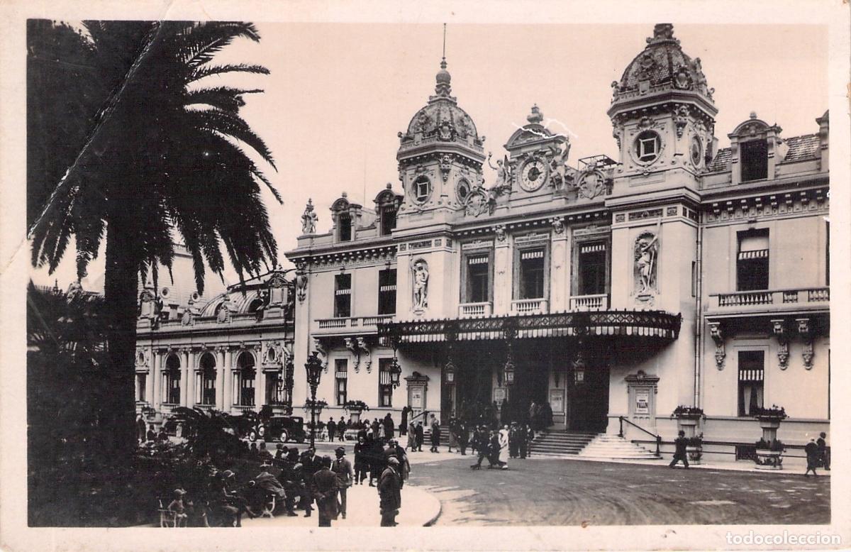 Postkarten: Postal Entrada Principal del Casino de Monte Carlo M&oacute;naco