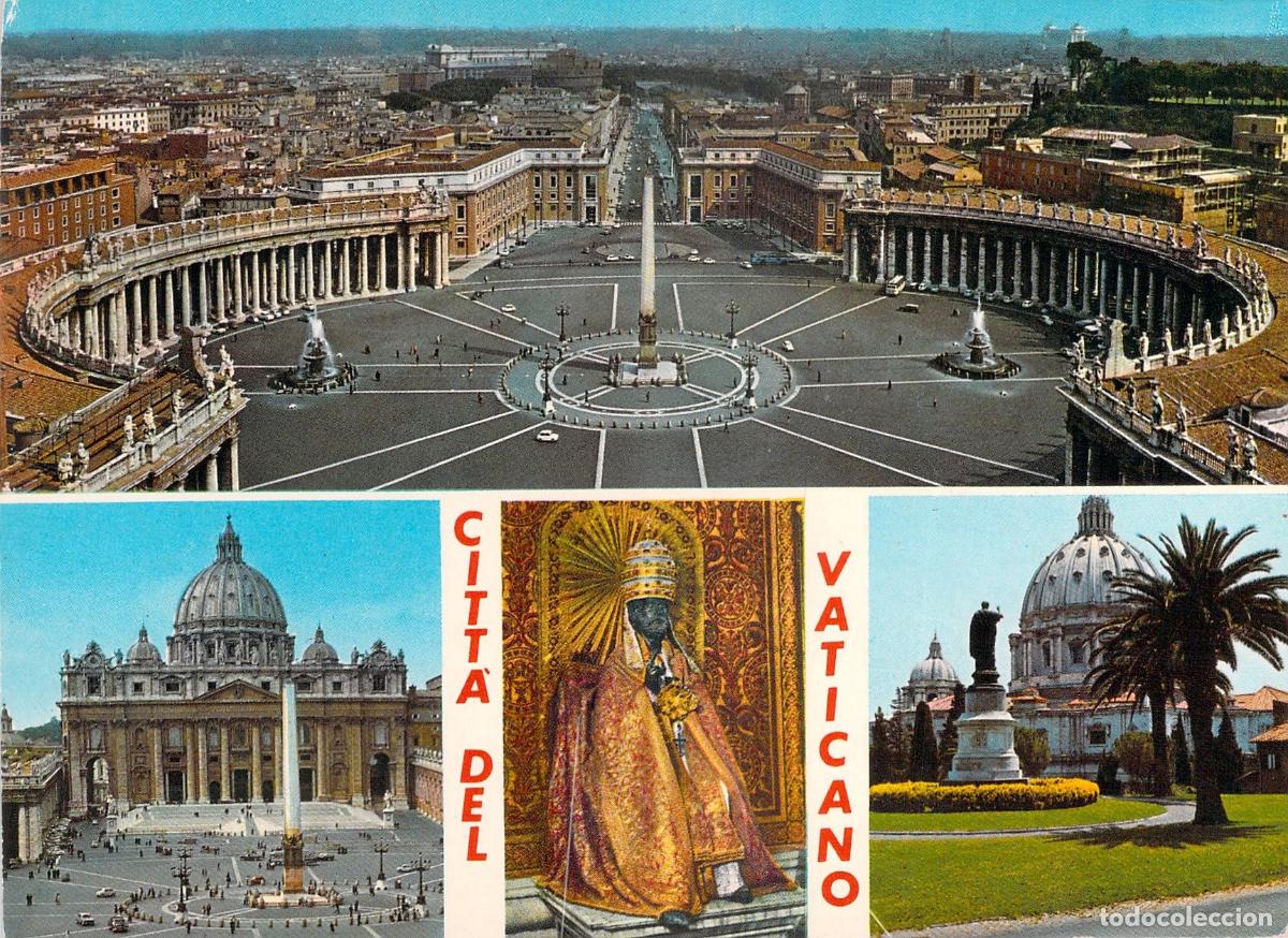 Cartoline: Postal Multivista de la Ciudad del Vaticano y Bas&iacute;lica de San Pedro