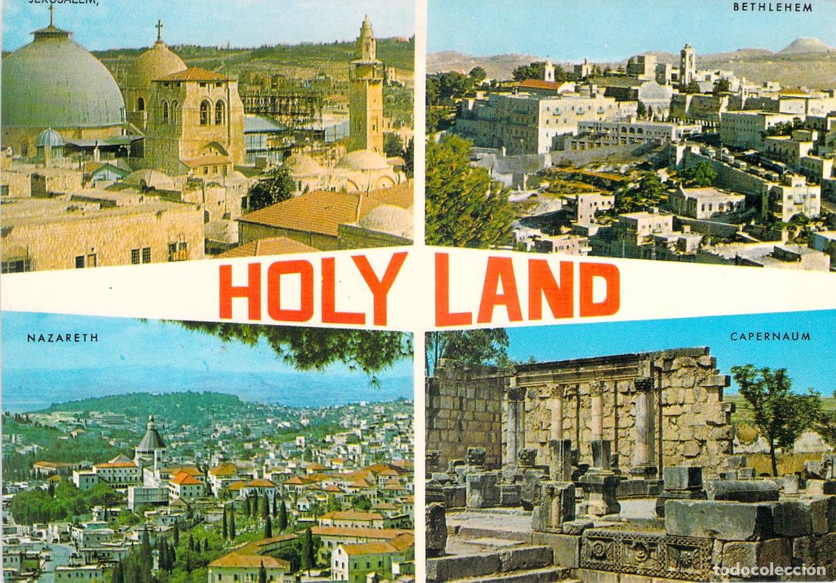 Postcards: Postal Multi-vista de Tierra Santa con Bel&eacute;n y Jerusal&eacute;n