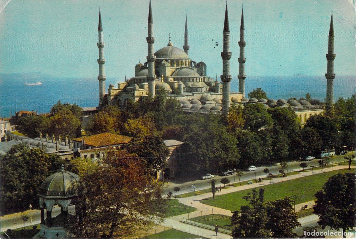 Postcards: Postal de Estambul: Mezquita Azul y Fuente Alemana, Turqu&iacute;a