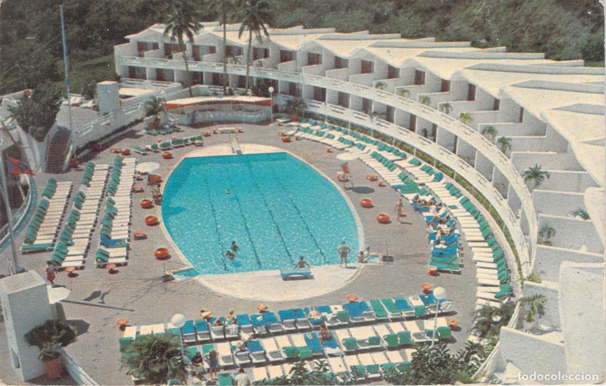 Postales: Postal de la Terraza y Piscina del Hotel El Conquistador, Puerto Rico