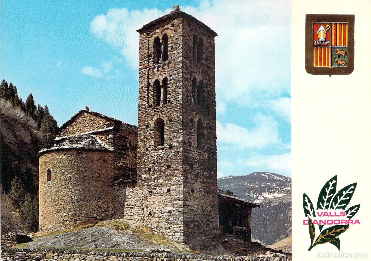 Postales: Postal Iglesia Rom&aacute;nica de Sant Joan de Casselles Canillo Andorra