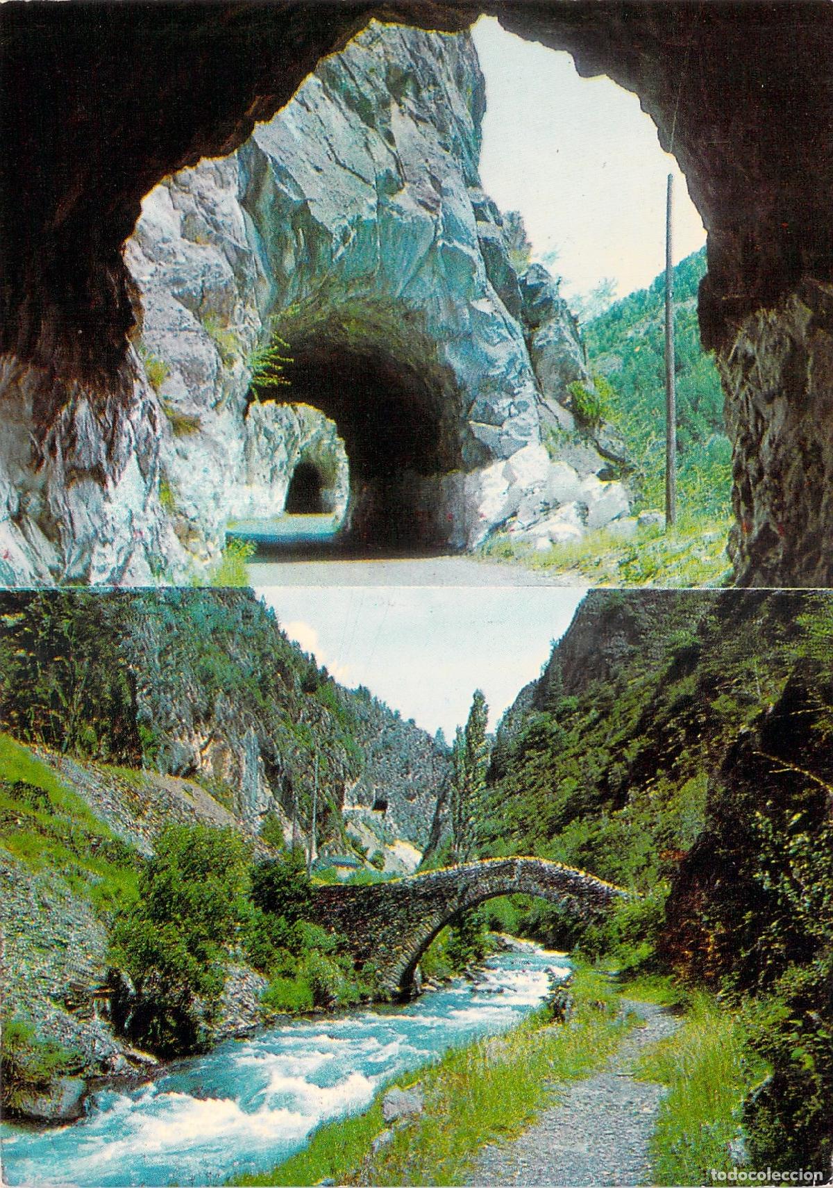 Postais: Postal de Andorra: Gargantas de Sant Antoni y Puente Rom&aacute;nico