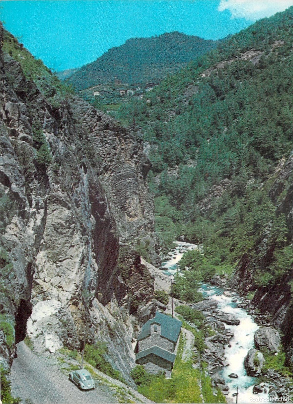 Postcards: Postal de Andorra: Desfiladero y Ermita de Sant Antoni