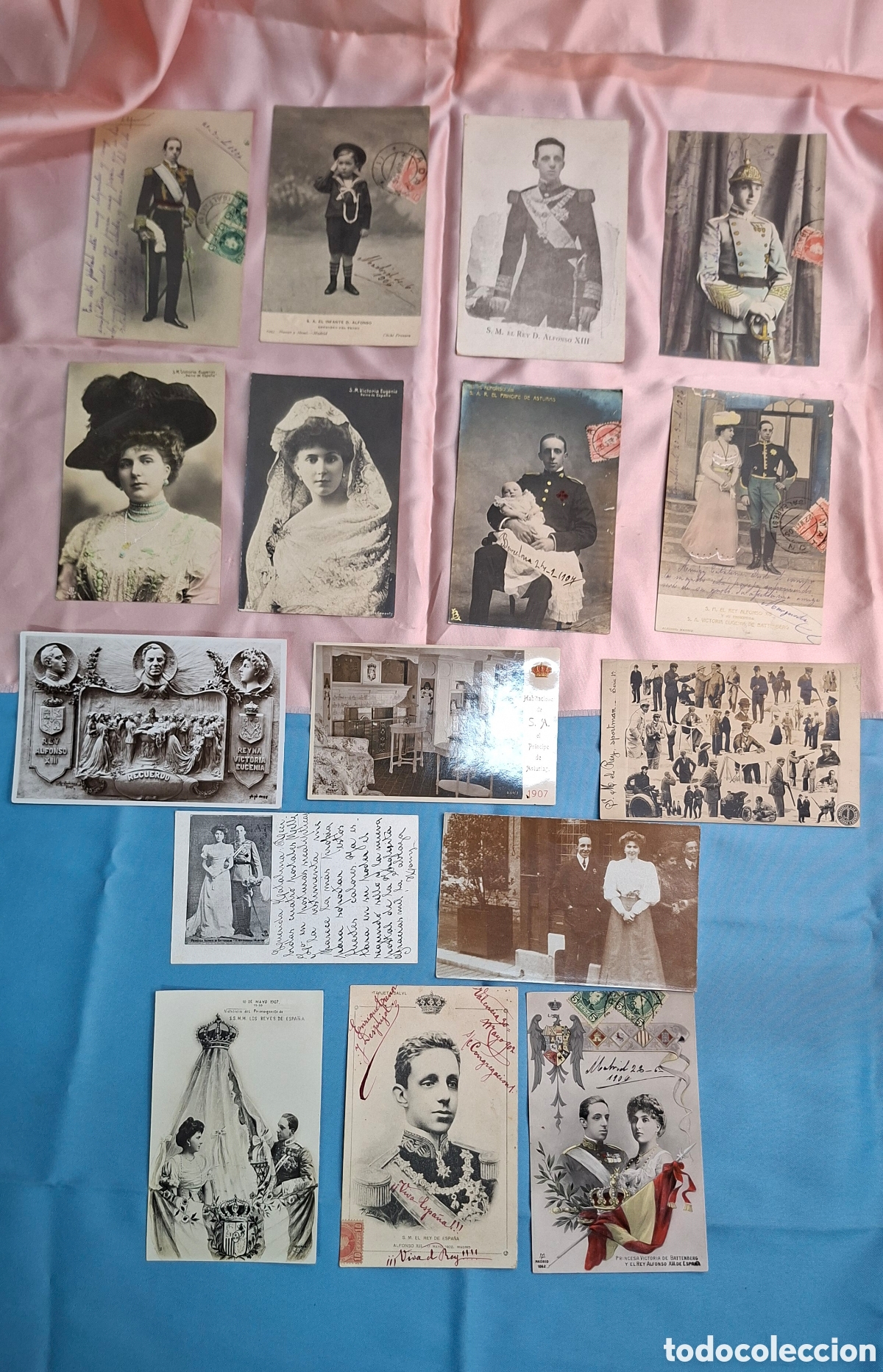 Postales: Colecci&oacute;n Alfonso XIII &ndash; Lote de postales antiguas