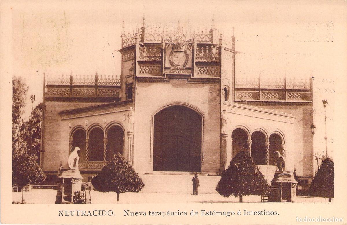 Postales: Postal Neutracido Exposici&oacute;n Iberoamericana Sevilla Nueva terapeutica de estomago e Intestinos