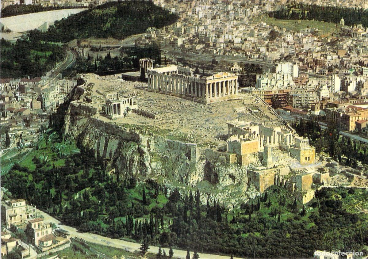 Postcards: Postal de la Acr&oacute;polis de Atenas, Grecia - Vista A&eacute;rea