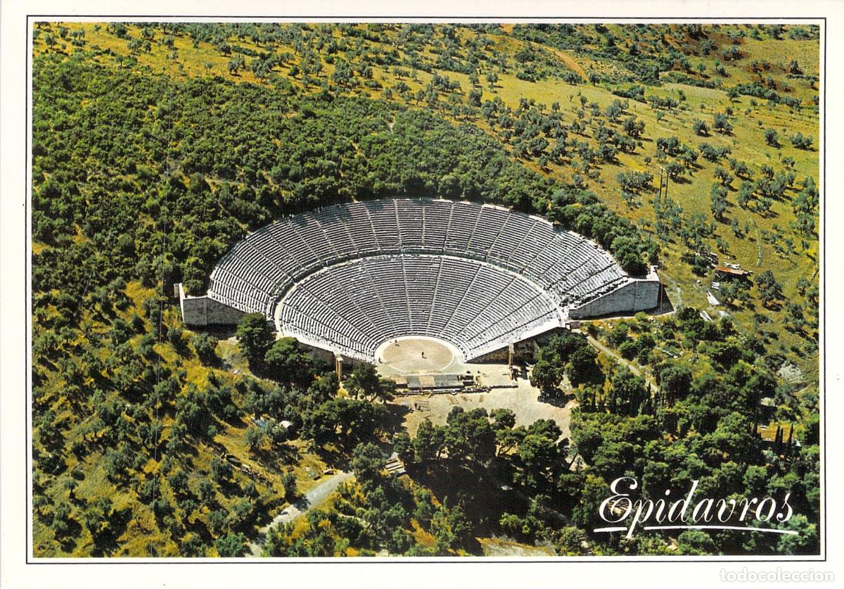 Postcards: Postal de la Vista A&eacute;rea del Antiguo Teatro de Epidauro, Grecia