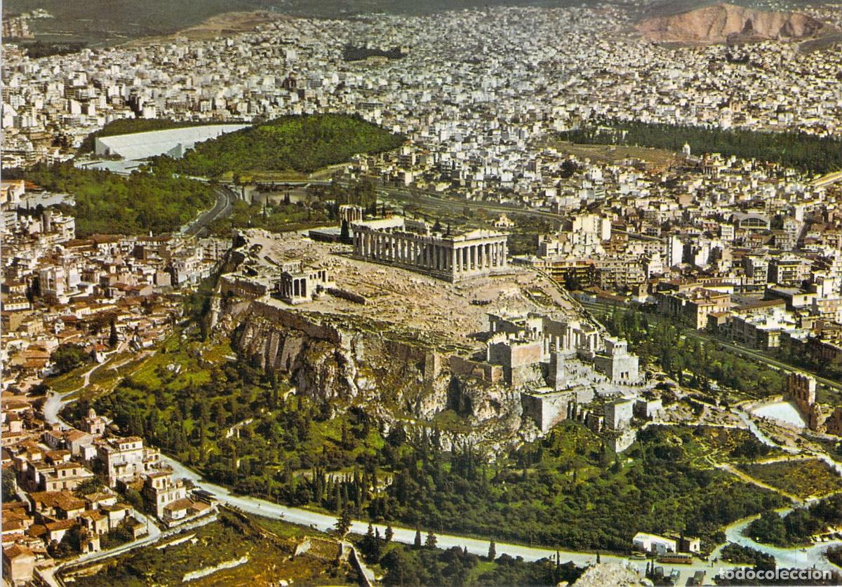 Cartes Postales: Postal de Vista Panor&aacute;mica de la Acr&oacute;polis de Atenas