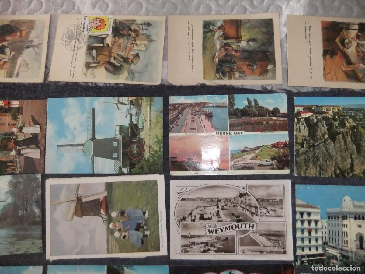 Postales: LOTE DE ANTIGUAS TARJETAS POSTALES - Foto 4