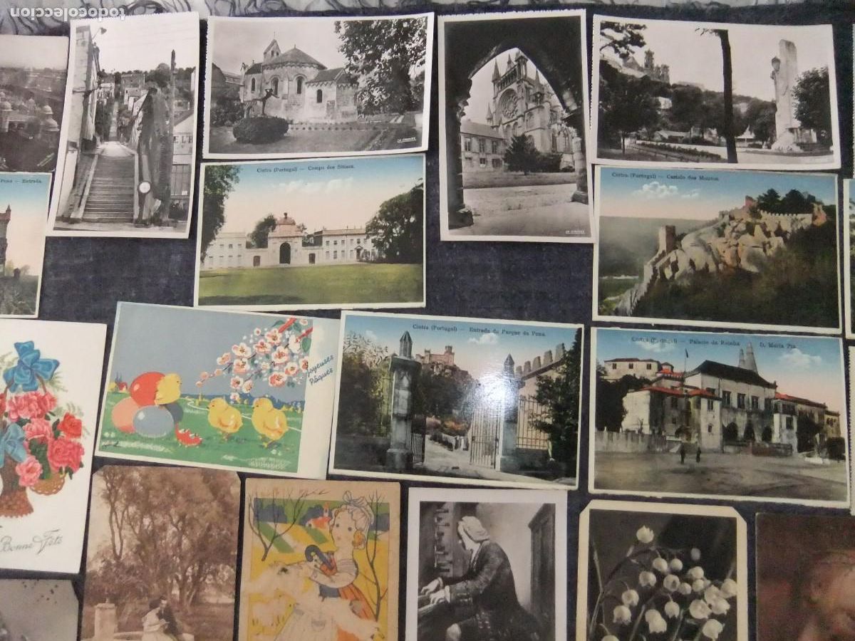 Postales: LOTE DE ANTIGUAS TARJETAS POSTALES - Foto 3