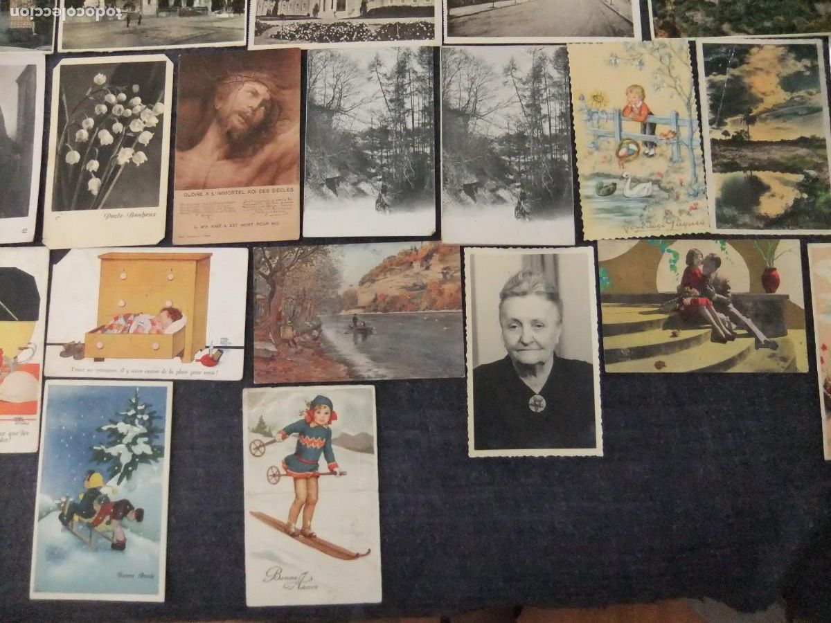 Postales: LOTE DE ANTIGUAS TARJETAS POSTALES - Foto 6